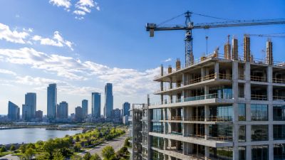 Construction and real estate project site